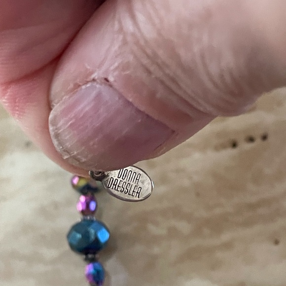 Set of four beautiful SS and Crystal Bracelets EUC 8-8 1/2 in. Long - Picture 9 of 10